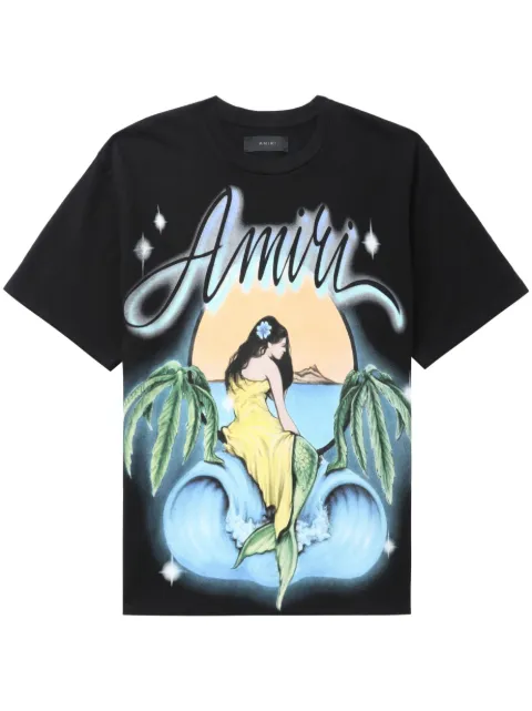 AMIRI illustration-print cotton T-shirt Black PF23MJG002