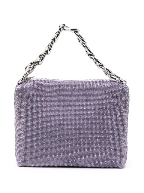 Patrizia Pepe Maxichain rhinestone-embellished tote bag Purple 2B0058M017J3X3