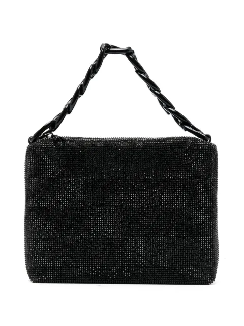 Patrizia Pepe Maxichain rhinestone tote bag Black 2B0058M017J3X4