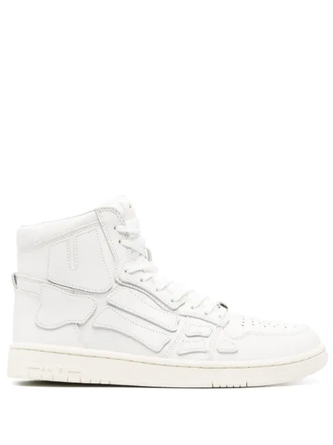 AMIRI Skel appliqué leather high-top sneakers White PXMFS007