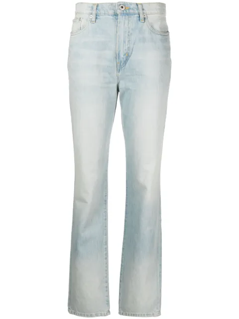 Kenzo Japanese high-waisted straight-leg jeans Blue FD62DP2106B8