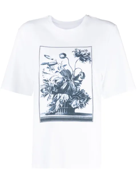 ERDEM graphic-print cotton T-shirt White PF235817CJW1