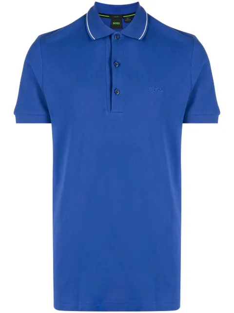 BOSS Paule cotton polo shirt Blue 50505832