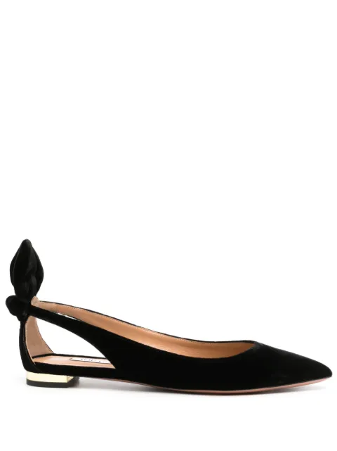 Aquazzura Bow Tie ballet flats Black DENFLAB0VEL000