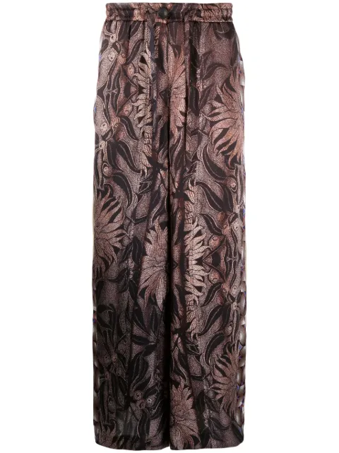 Pierre-Louis Mascia Kamut silk trousers Brown KAMUTPT11094