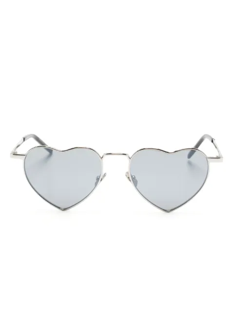 Saint Laurent Eyewear Loulou heart-frame sunglasses Silver SL301LOULOU