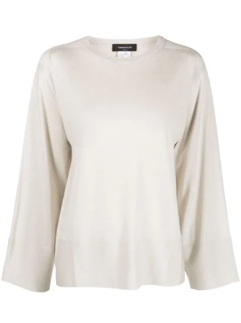 Fabiana Filippi crew-neck jumper Silver MAD213F0800000D573
