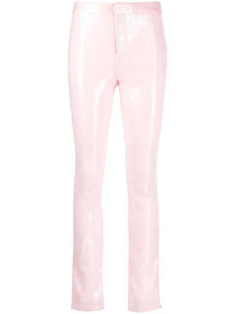 ROTATE BIRGER CHRISTENSEN sequin-embellished trousers Pink 1110351814