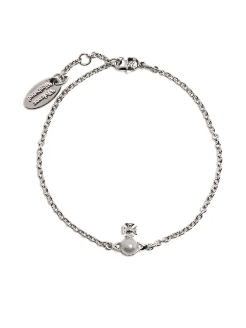 Vivienne Westwood Balbina logo-charm bracelet Silver 6102017702P118VA