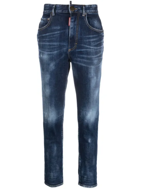 DSQUARED2 high-waist cropped jeans Blue S75LB0801S30664