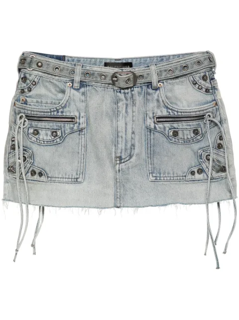 Balenciaga Cagole denim miniskirt Blue 764534TDW14