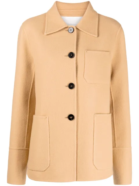 Jil Sander single-breasted wool jacket Neutrals J04BN0004J40020
