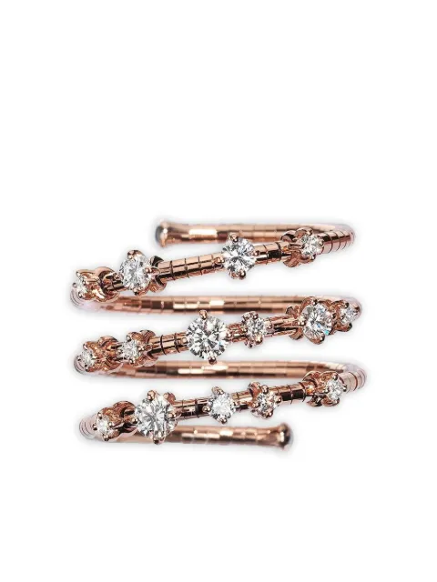 Mattia Cielo 18k rose gold Three Wrap diamond ring Pink LJWR071LP