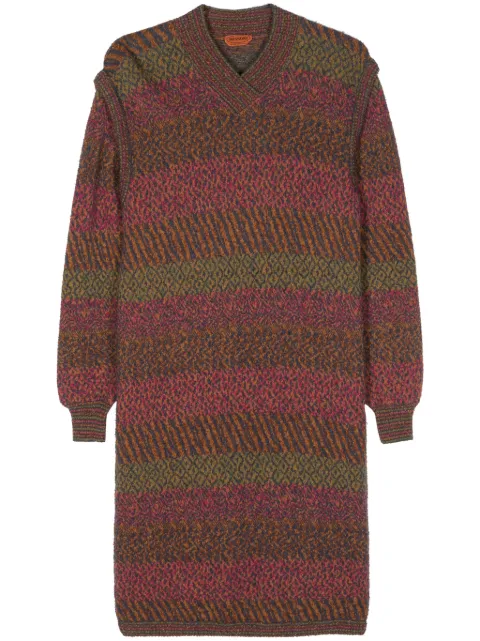 Missoni Pre-Owned 1980s fine-knit midi dress Pink MIS450DR
