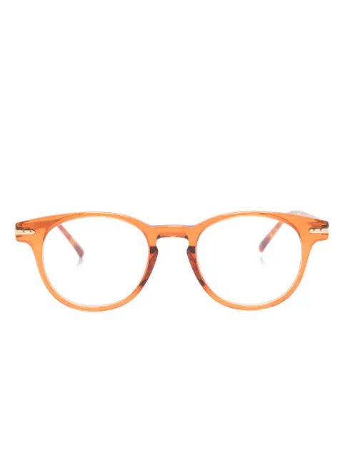 Linda Farrow Bay round-frame glasses Orange LF25