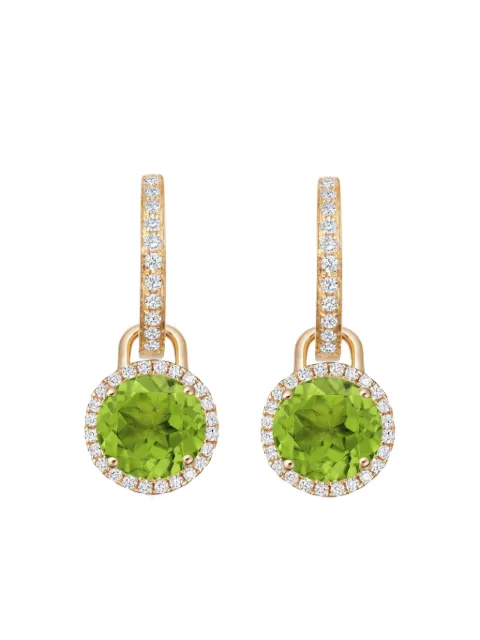 Kiki McDonough 18K yellow gold Grace peridot and diamond drop earrings Gold ERDGM1341