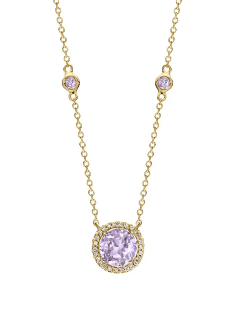 Kiki McDonough 18K yellow gold Grace amethyst and diamond necklace Gold NKDGM0400