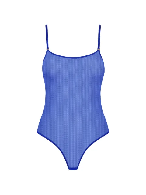 Maison Close Corps à Corps Neon thong bodysuit Blue 561629