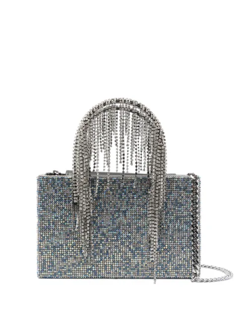 Kara crystal-embellishment tote bag Silver HB275E4115BLUEPXL