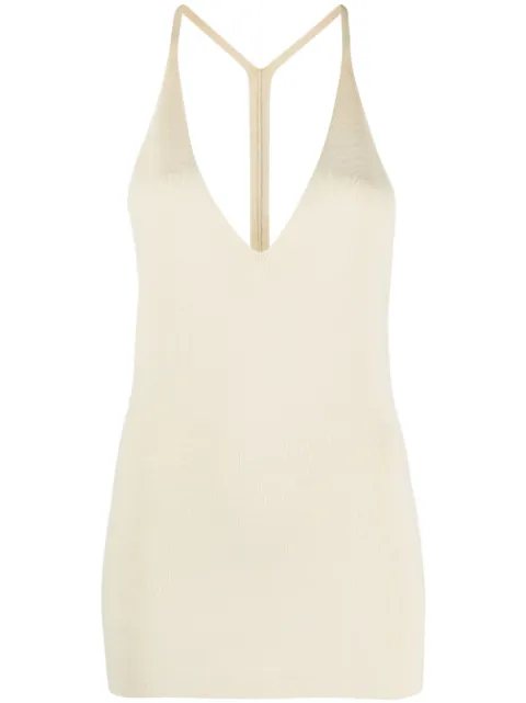 TOTEME knitted wool-blend tank top Neutrals 2335178323