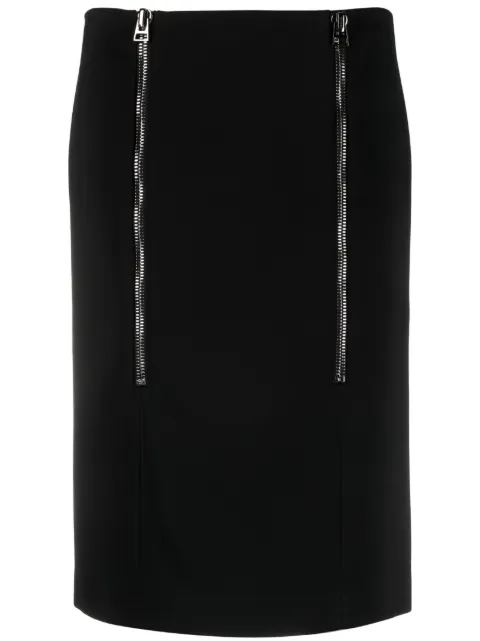 TOM FORD zip-detail pencil skirt Black GC5693FAX575