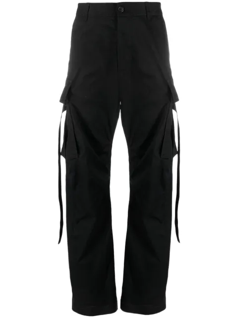 DSQUARED2 straight-leg cotton cargo trousers Black S79KA0048S39021