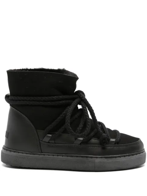 Inuikii shearling-lining suede ankle boots Black 75202005