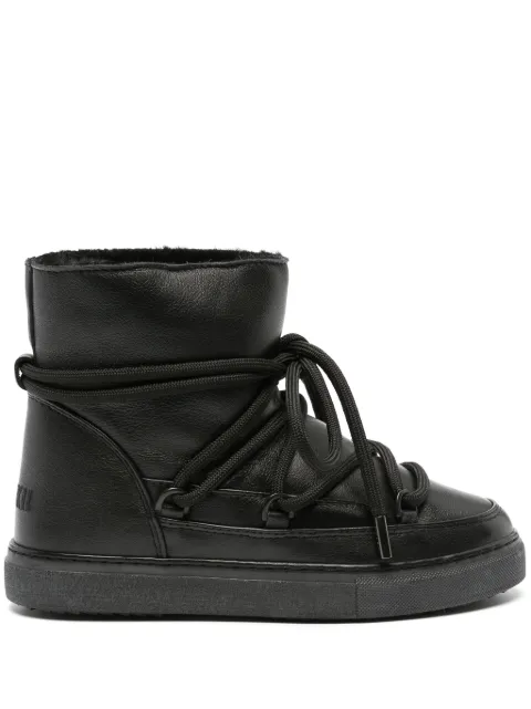 Inuikii lace-up leather ankle boots Black 75202087