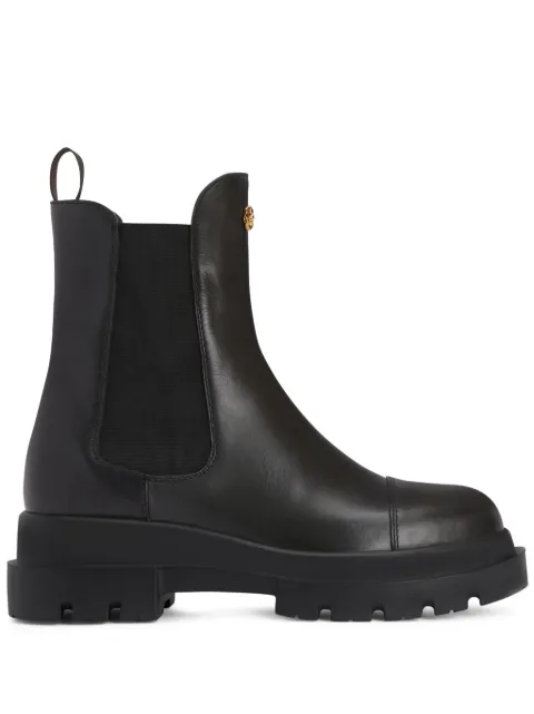 Giuseppe Zanotti Tankie Beatle logo-plaque boots Black I270016001