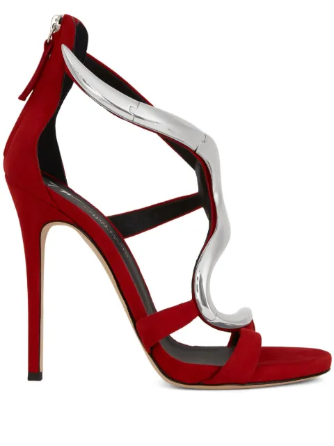 Giuseppe Zanotti Venere 120mm stiletto sandals Red E100043003