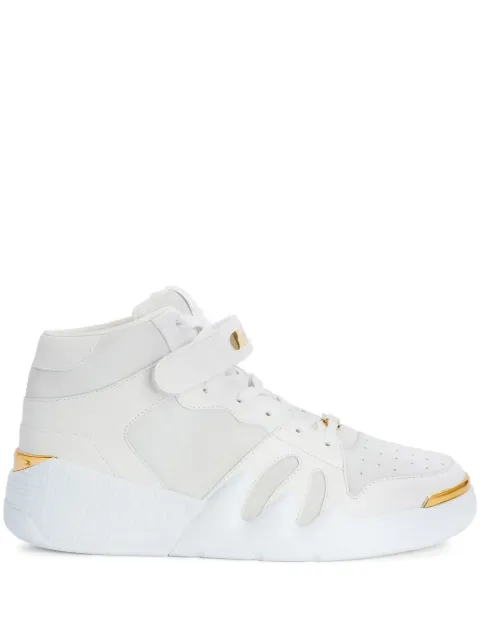 Giuseppe Zanotti Talon suede high-top sneakers White RU20038002