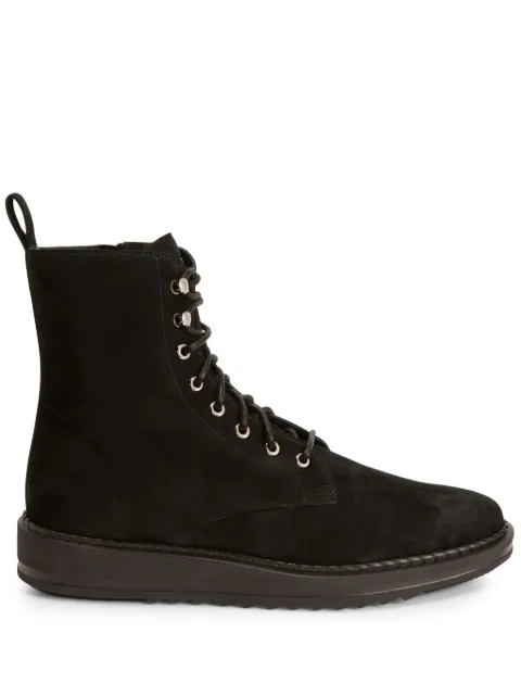 Giuseppe Zanotti Bassline suede lace-up boots Black IU00076H01