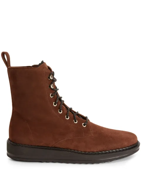 Giuseppe Zanotti Bassline lace-up suede boots Brown IU00076H02