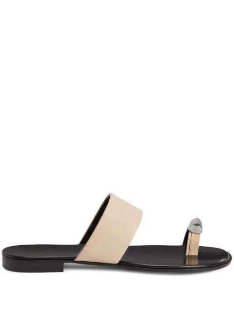 Giuseppe Zanotti Norbert leather toe-loop sandals Neutrals IU10060K11