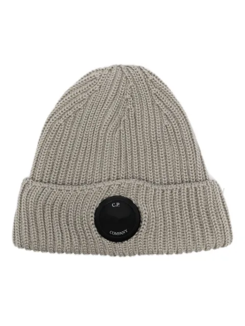 C.P. Company Lens detail wool beanie Green CMAC272A005509A