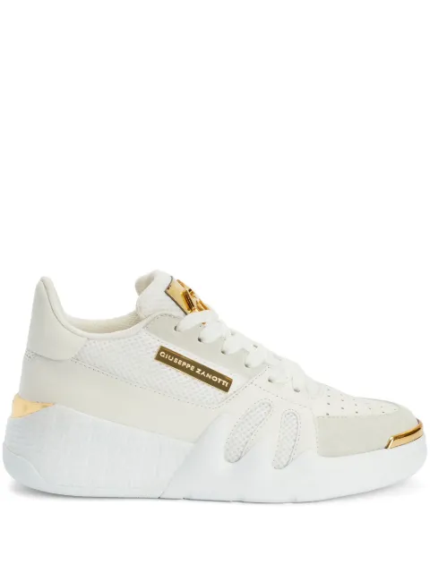 Giuseppe Zanotti Talon logo-plaque leather sneakers White RS30049001