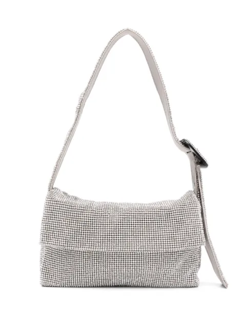 Benedetta Bruzziches Vitty La Mignon rhinestone shoulder bag Silver FW23012