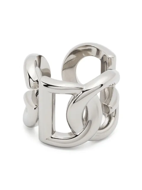 Dolce & Gabbana logo-plaque engraved ring Silver WRP6L1W1111