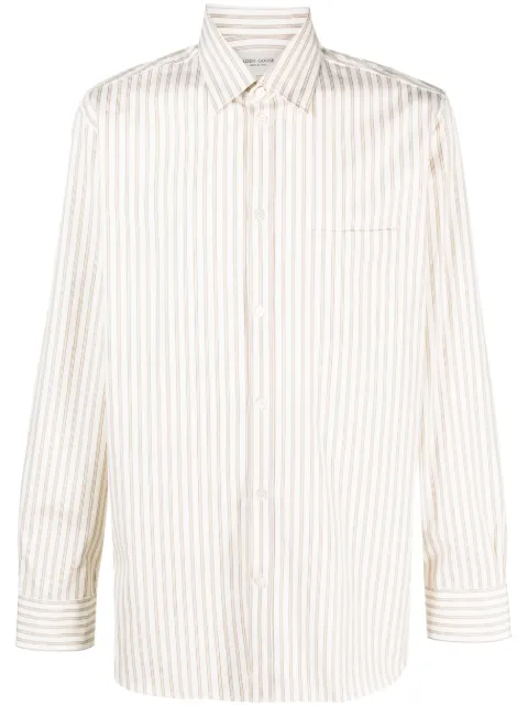 Golden Goose striped cotton button-up shirt Neutrals GMP00246P00116882335