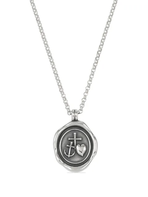 DOWER AND HALL Hope medallion sterling-silver necklace Silver TSP44MS22