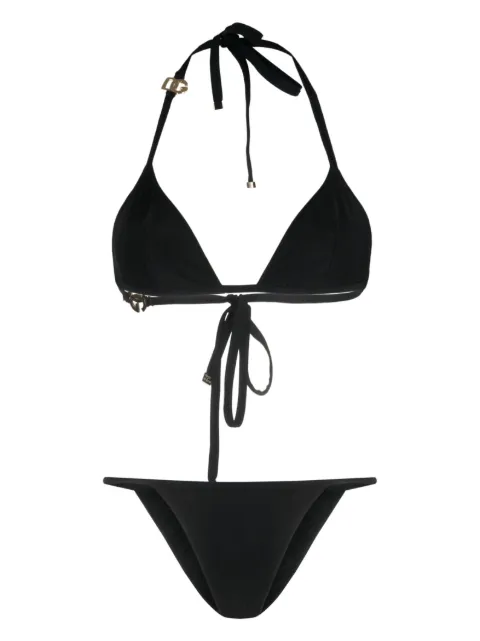 Dolce & Gabbana triangle bikini with DG logo Black O8B76JONO12