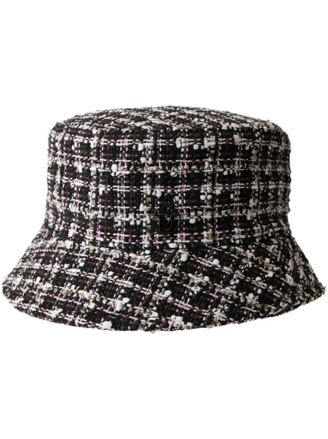 Maison Michel Axel tweed bucket hat White 2290057001
