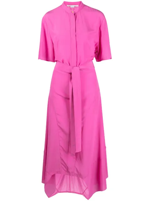 Stella McCartney Iconics crepe asymmetric dress Pink 6A0178SY206