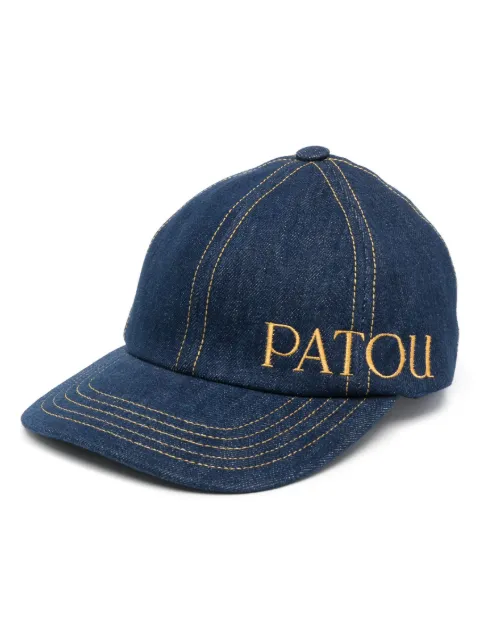 Patou logo-embroidered denim cap Blue AC0560008602D