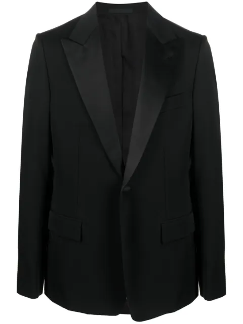 Lanvin single-breasted wool tuxedo jacket Black RMJA00285711A23