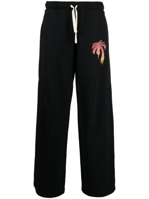 Palm Angels I Love PA wide-leg track pants Black PMCH018F23FLE0011025