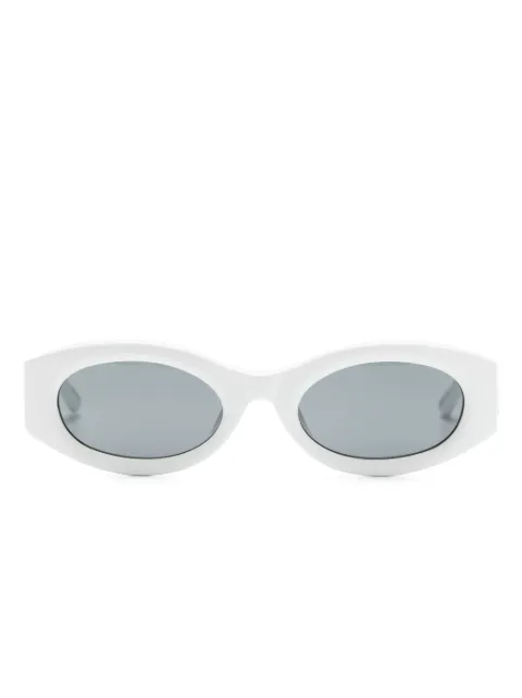 Linda Farrow Berta oval sunglasses White ATTICO38