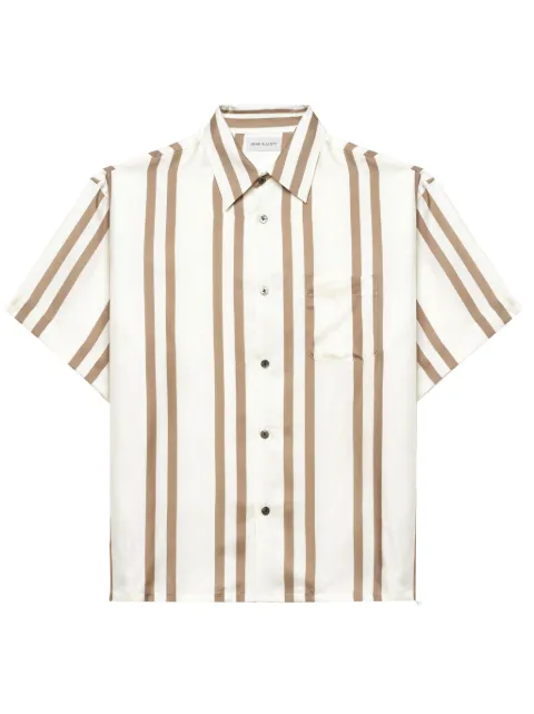John Elliott stripe-print silk shirt White E050F1001107A