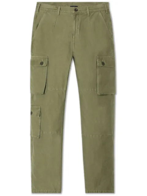 John Elliott straight-leg cotton cargo pants Green F175F12251A