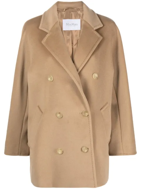 Max Mara Rebus double-breasted coat Brown 2310860239600